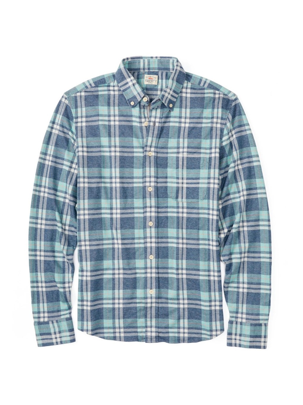 Faherty Coastline Knit Shirt SzM